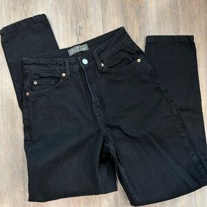 DENIM CO BLACK MOM JEANS